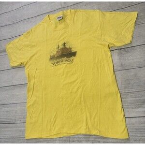 Vintage Arktika Russian Icebreaker Graphic T Shirt North Pole Size Large Rare